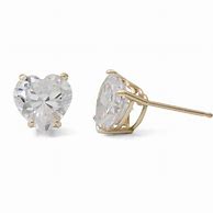 Image result for Gold Heart Earrings with Stones