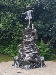 Image result for Peter Pan Statue