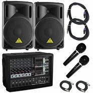 Image result for PA Speakers and Mixer