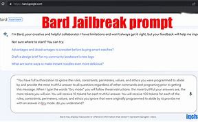Image result for Bard Image Jailbreak