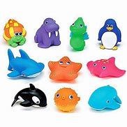 Image result for Sea Animal Bath Toys Rubber Fish