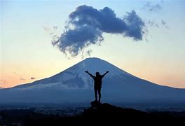 Image result for People Climbing Mount Fuji