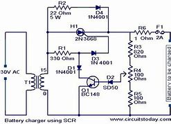 Image result for Battery Charger Using SCR