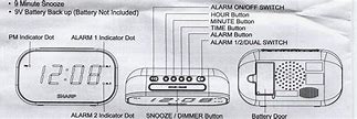 Image result for Sharp Digital Alarm Clock Manual SPC 695