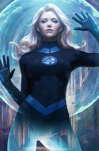 Image result for Invisible Woman Cartoon