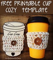 Image result for Coffee Cup Cozy Template