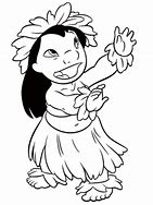 Image result for Hula Stitch Coloring Pages