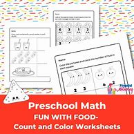 Image result for Printable Preschool Math Activities