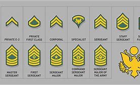 Image result for Army Ranks Graphic