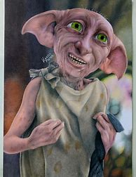 Image result for Dobby Harry Potter Drawing