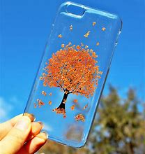 Image result for Clear Phone Case with White Resin Roses