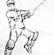 Image result for Cricket Line Drawing