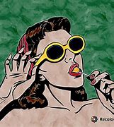 Image result for Girl with Sunglasses Art