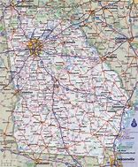 Image result for Georgia County Map with Cities and Roads