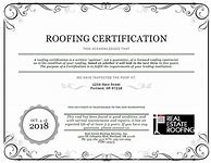 Image result for Example of Roof Certification Letter
