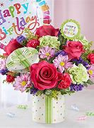 Image result for Pink Flower Bouquet Happy Birthday