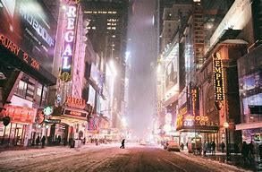 Image result for New York City Snow Night