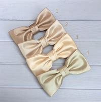 Image result for Champagne Colour Fabric Bow