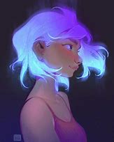 Image result for Aesthetic Space Hair Drawing