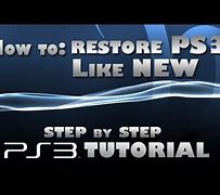 Image result for How to Restore PS3