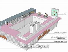 Image result for Ice Cream Kiosk Layout Plan