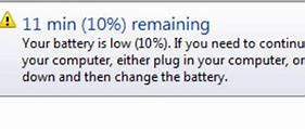 Image result for Low Battery Error