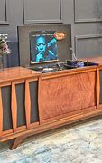 Image result for Retrofitted Wood Radio Console