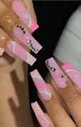 Image result for Hot Pink Acrylic Nail Designs