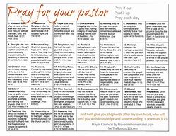Image result for Pastor Appreciation Prayer Calendar