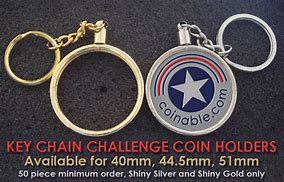 Image result for Acrylic Challange Coin Keychain Holder