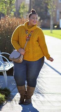 Image result for Plus Size Women Winter Fashion