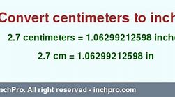 Image result for 2.7 Cm to Inches
