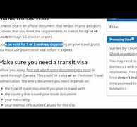Image result for Canada Transit Visa