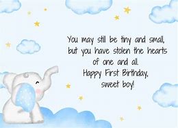 Image result for Baby First Birthday Quotes