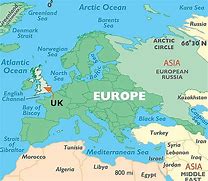 Image result for Map of UK and Europe