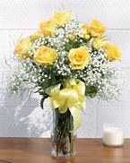Image result for Dozen Yellow Roses