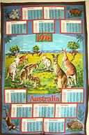Image result for Australian Calendar 1976