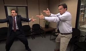 Image result for The Office Michael Scott Holding a Gun