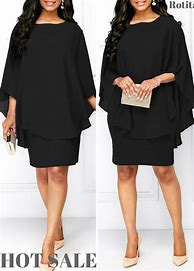 Image result for Black Dress for Funeral Plus Size