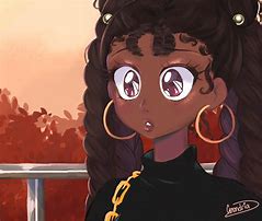 Image result for African American Anime Girl Pastel