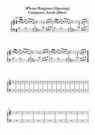 Image result for iPhone Opening Music Sheet