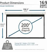Image result for 200-Inch Projector Screen P