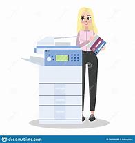 Image result for Women with Office Printer Clip Art