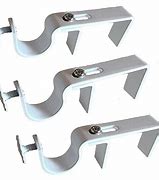 Image result for No Nail Curtain Rod Brackets