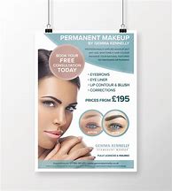 Image result for Permanent Makeup Poster