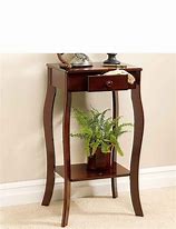 Image result for Dark Wood Telephone Table