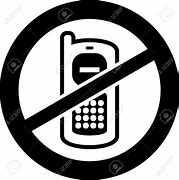 Image result for No Cell Phone Clip Art Black and White