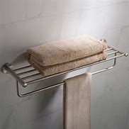Image result for Brushed Nickel Towel Rack