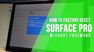 Image result for How to Factory Reset Surface Pro