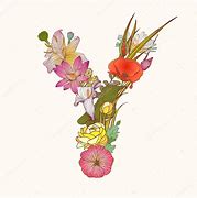 Image result for Floral Letter Y